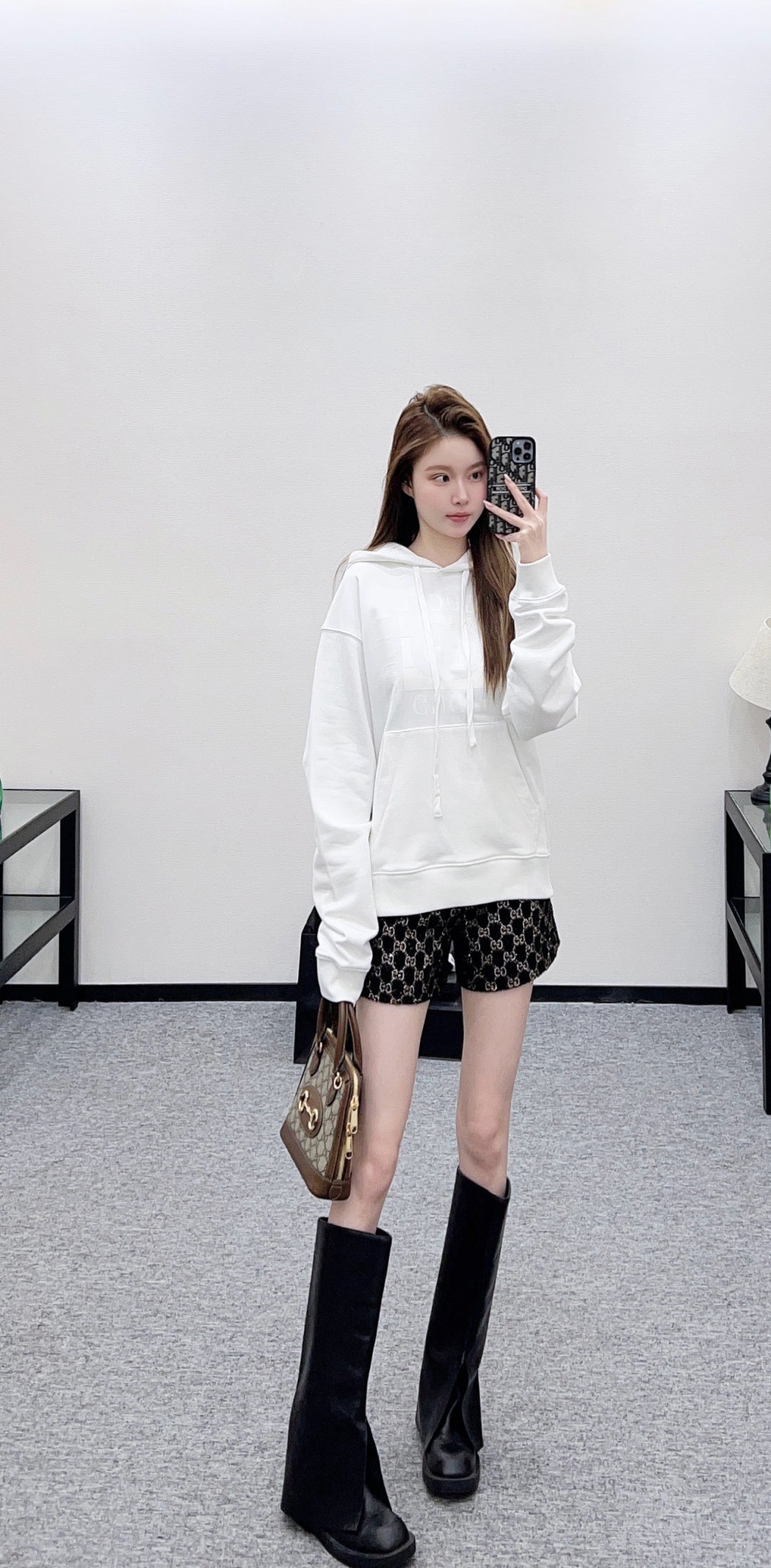 Printed Hooded Sweatshirt