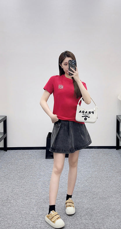 Beaded Short-Sleeve T-Shirt