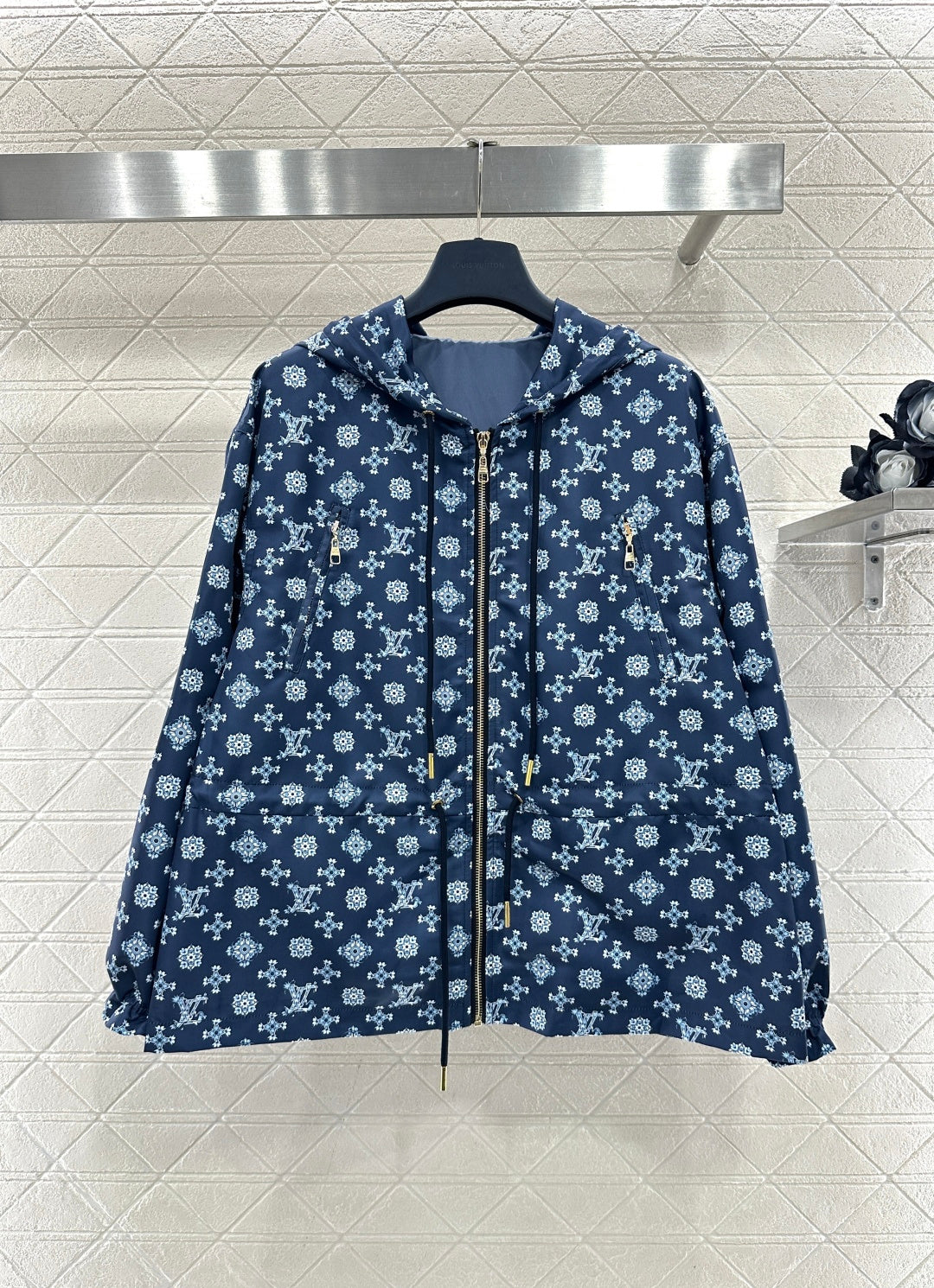 Hooded Drawstring Jacket