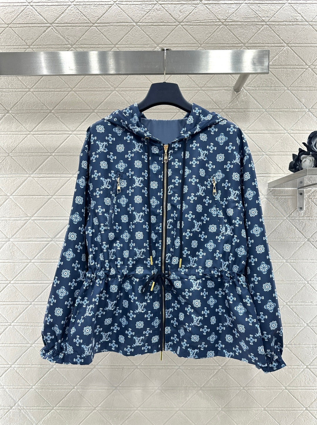 Hooded Drawstring Jacket