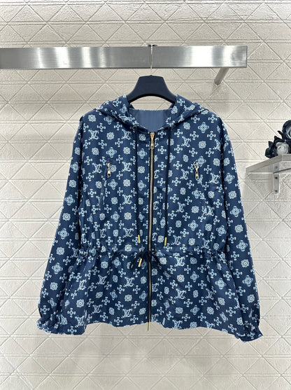 Hooded Drawstring Jacket