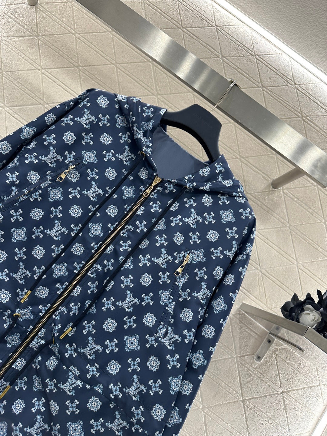Hooded Drawstring Jacket