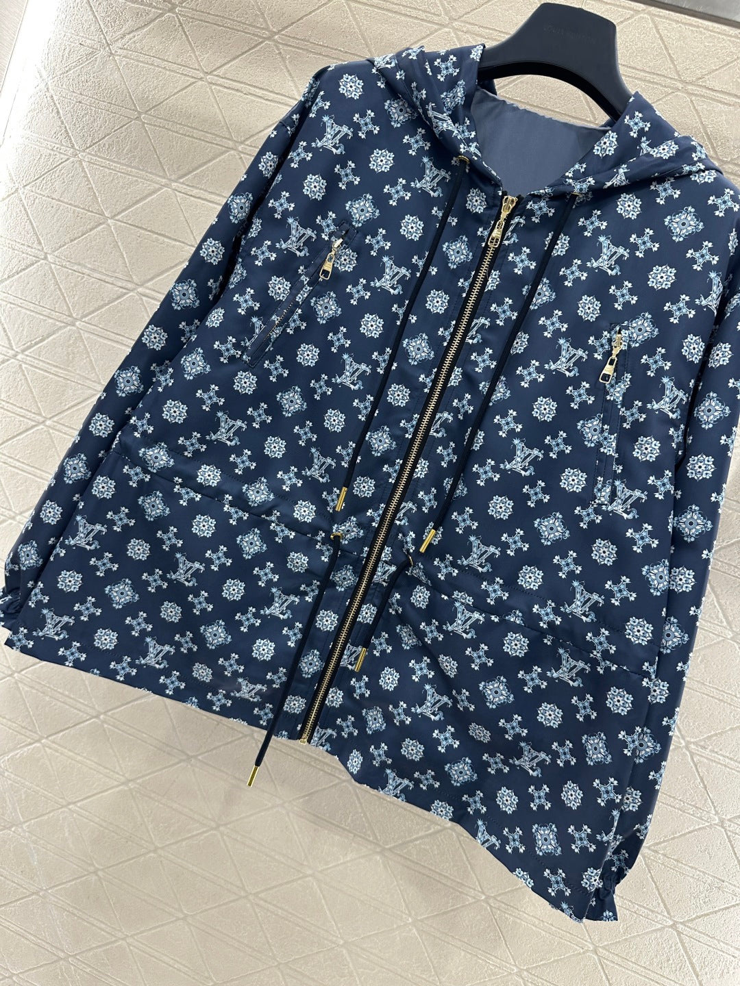 Hooded Drawstring Jacket