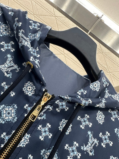 Hooded Drawstring Jacket