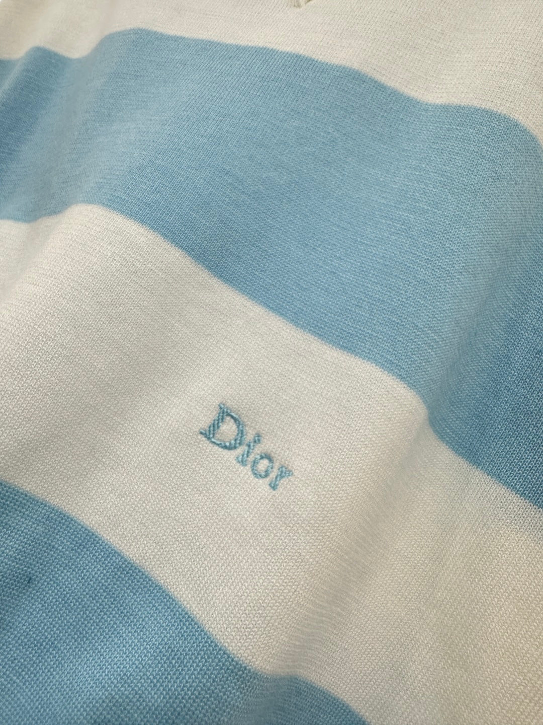 Striped Knit Polo Long Sleeve