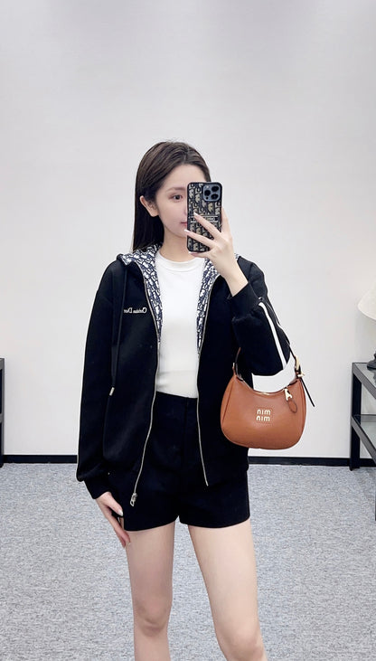 Hooded Sweatshirt Jacket
