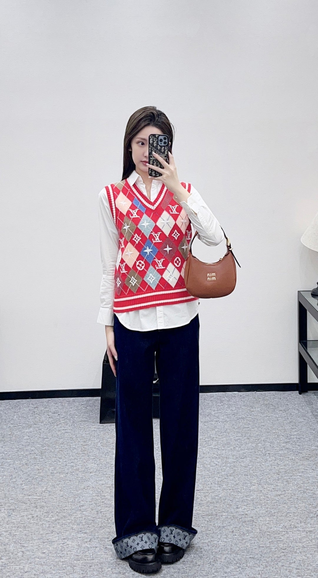 Embroidered Knit Vest