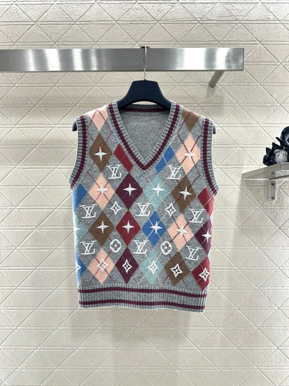 Embroidered Knit Vest