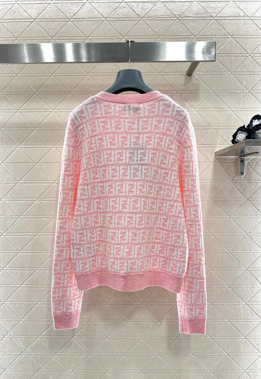 Jacquard Knit Cardigan