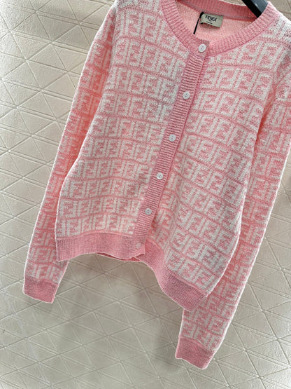 Jacquard Knit Cardigan