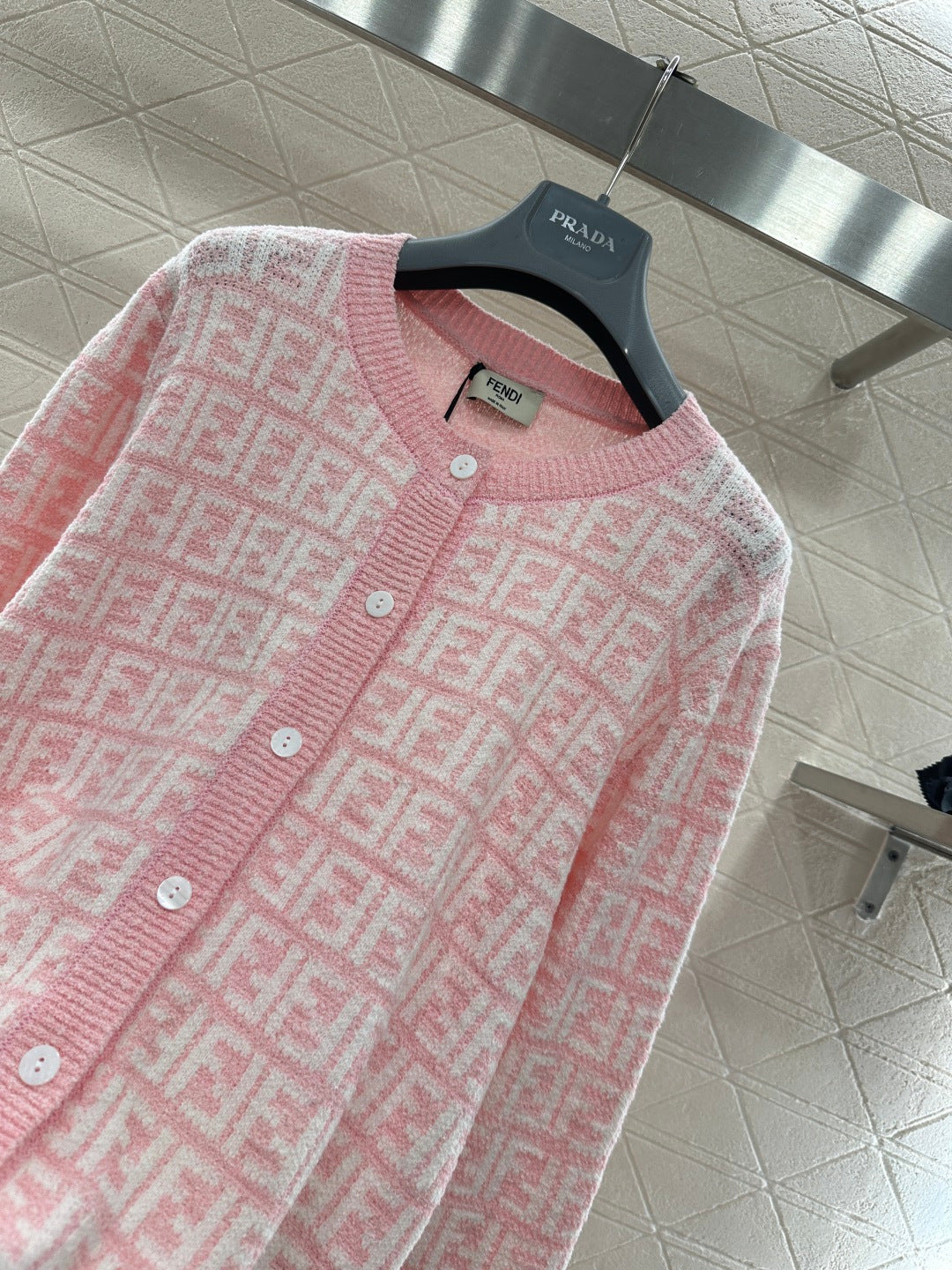 Jacquard Knit Cardigan