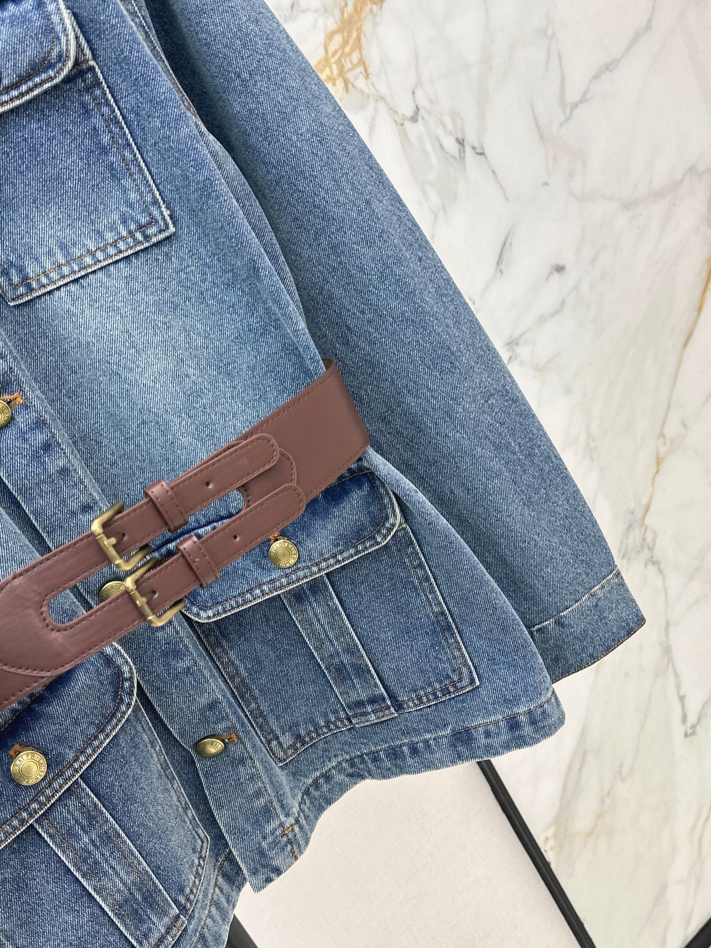 Distressed Denim Jacket