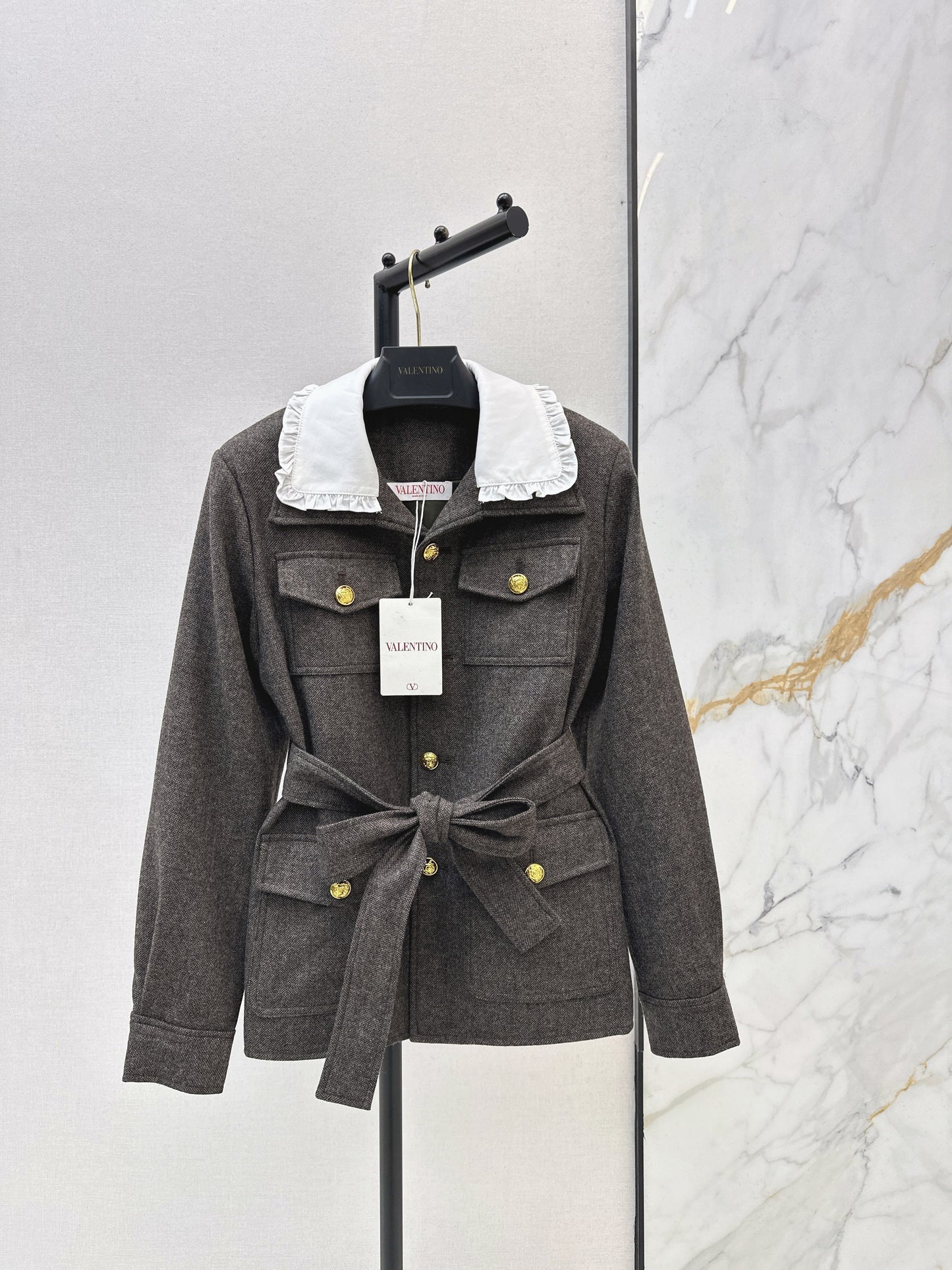 Color-blocked four-pocket jacket