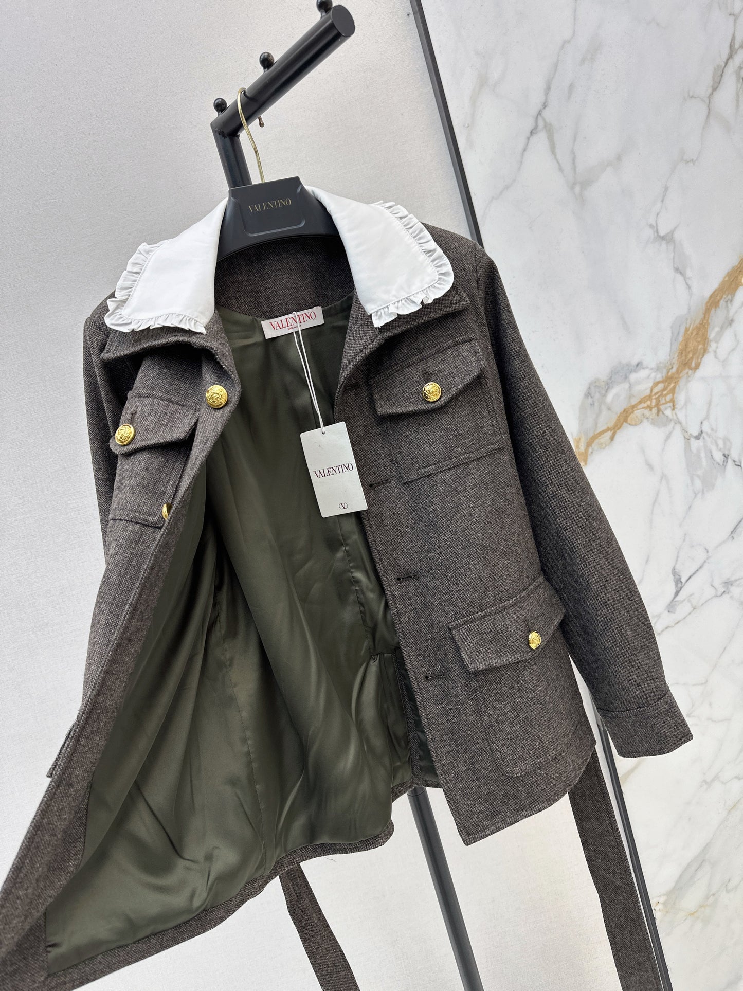Color-blocked four-pocket jacket