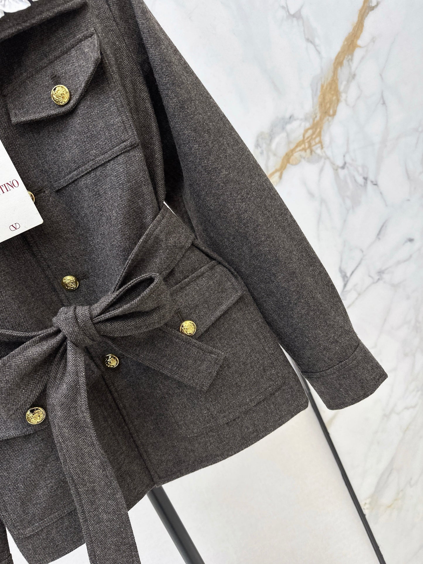 Color-blocked four-pocket jacket