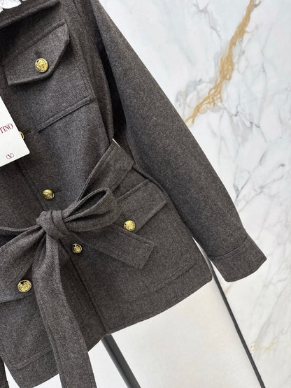 Color-blocked four-pocket jacket