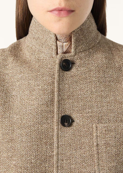 Stand-up collar vest