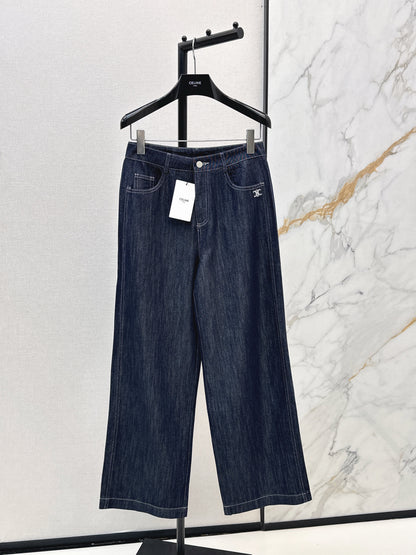 Low-rise denim jeans