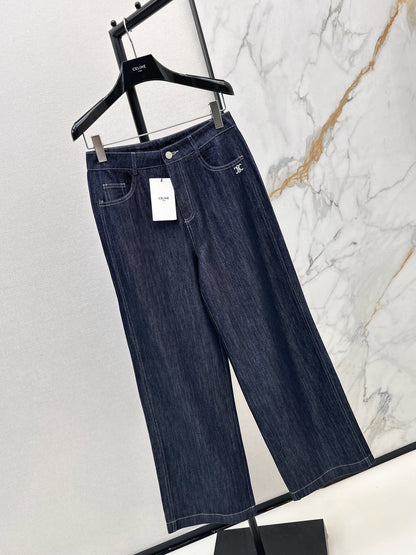 Low-rise denim jeans