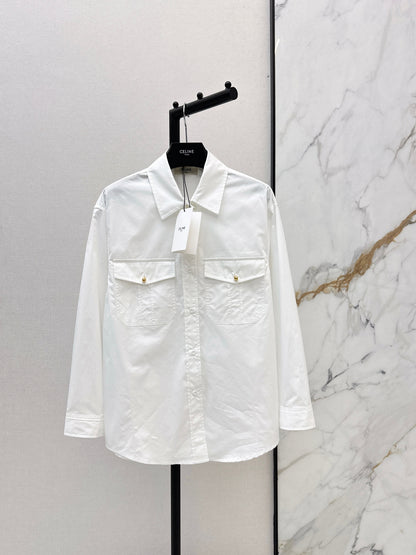 Double-pocket decorative shirt