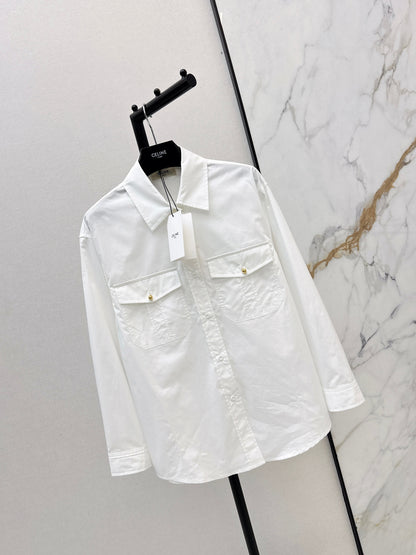 Double-pocket decorative shirt