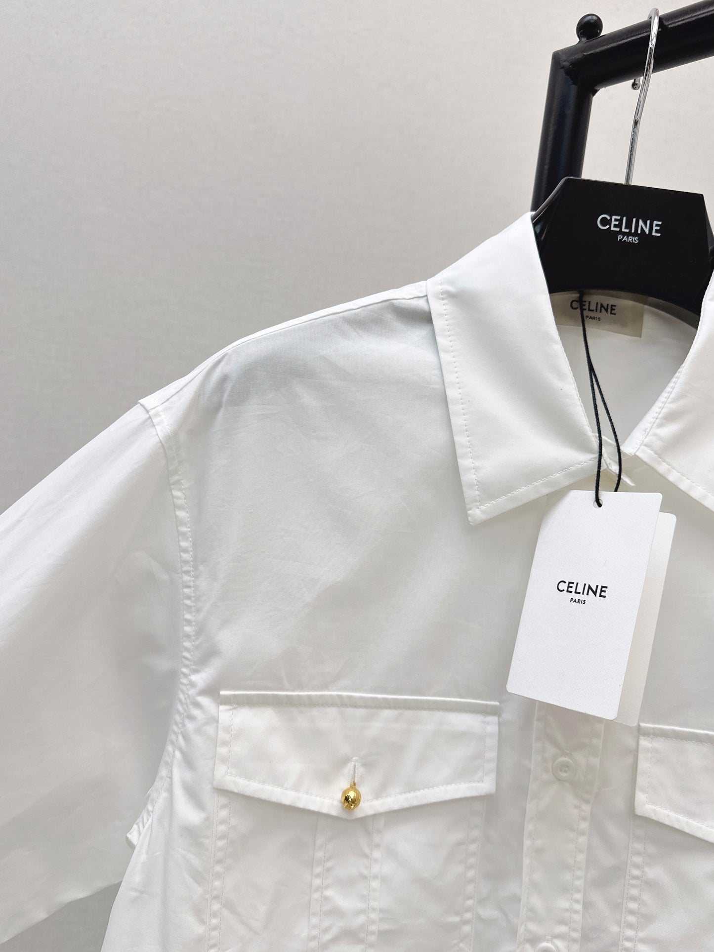 Double-pocket decorative shirt