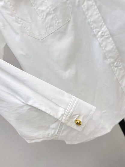 Double-pocket decorative shirt