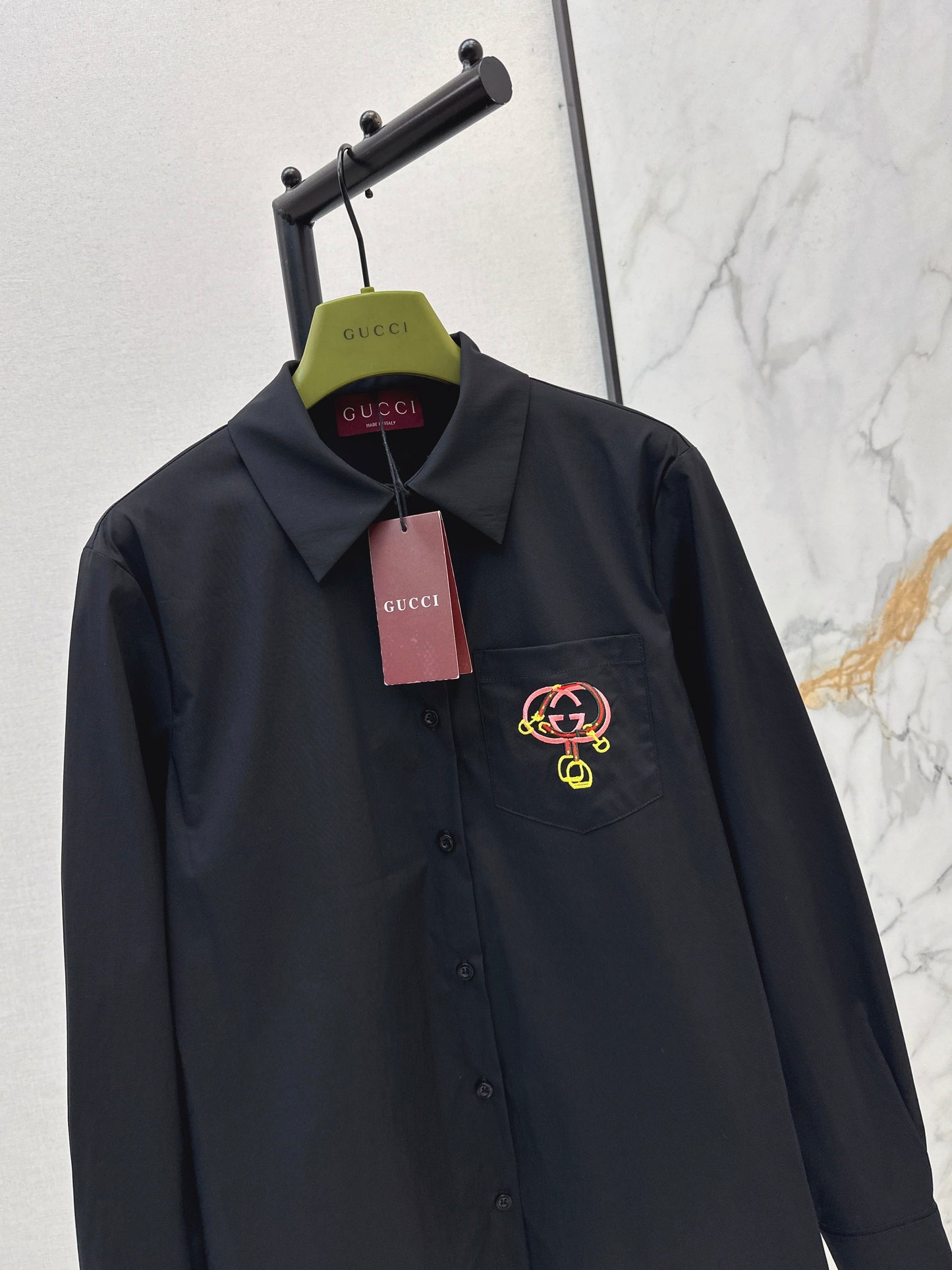 Embroidered Collared Shirt