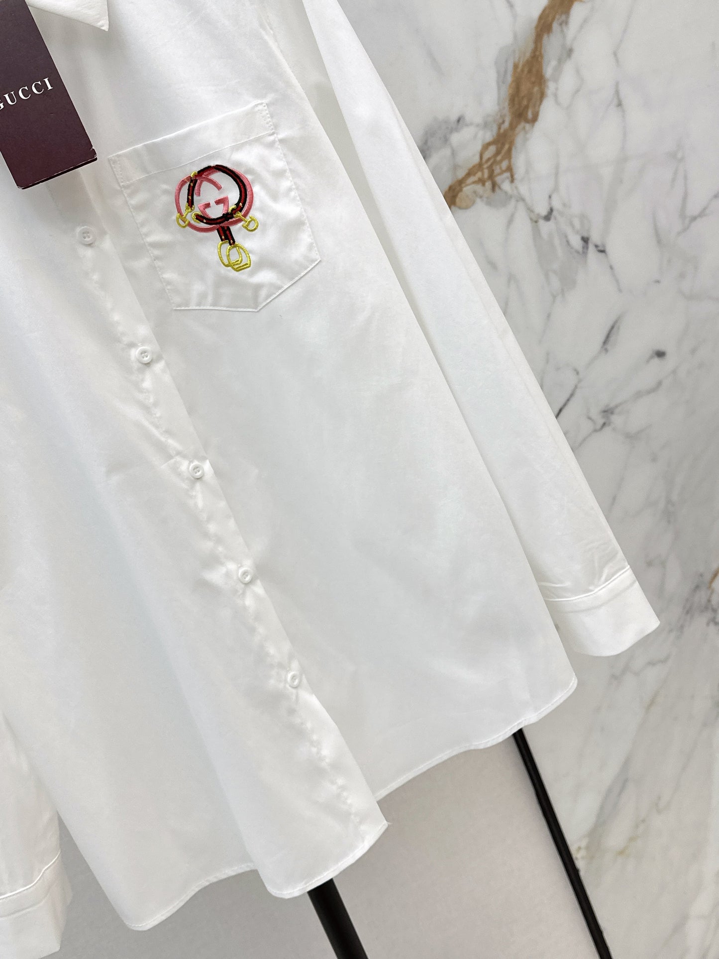 Embroidered Collared Shirt