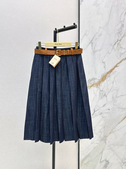 Denim Midi Skirt
