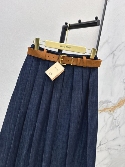 Denim Midi Skirt