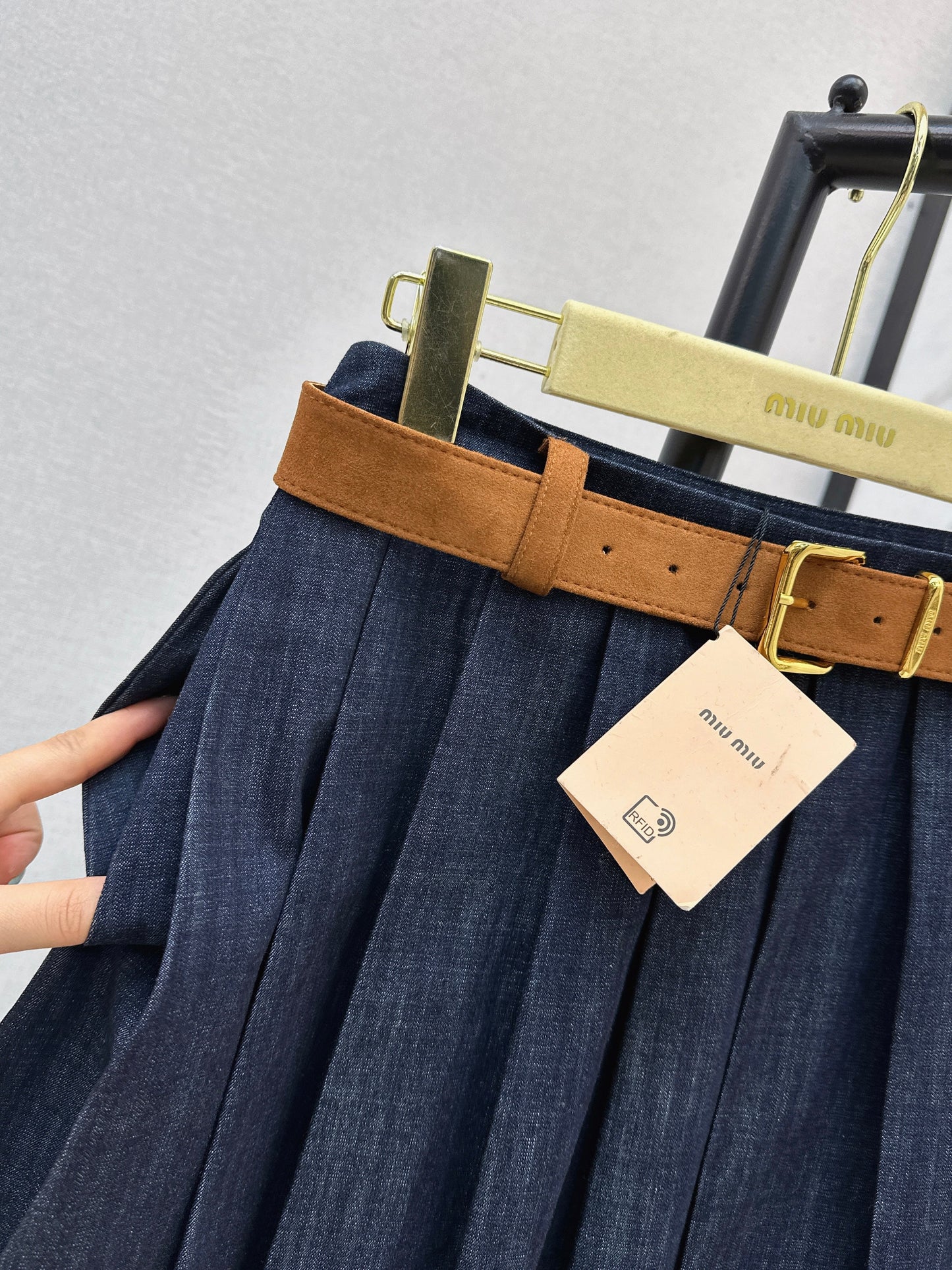 Denim Midi Skirt