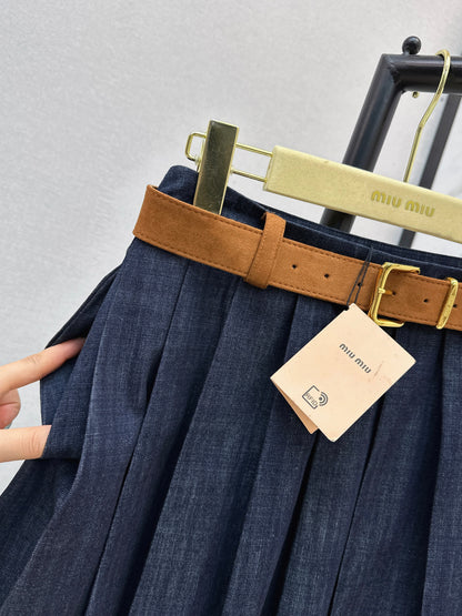 Denim Midi Skirt