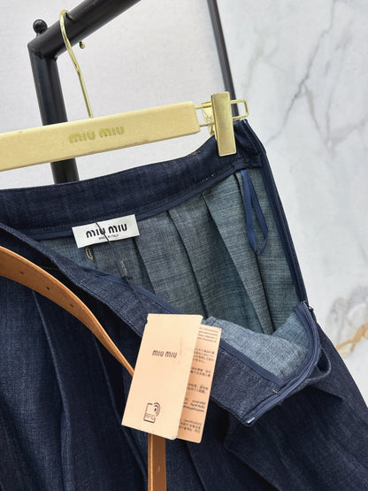 Denim Midi Skirt