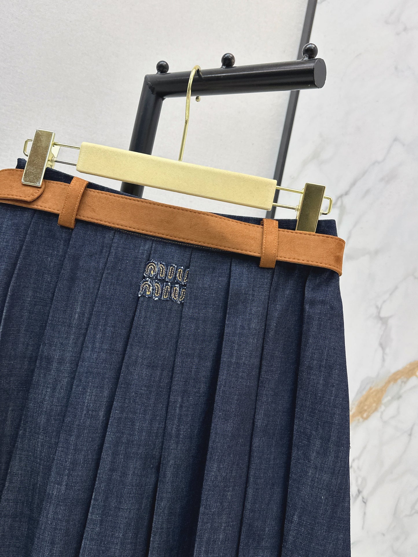 Denim Midi Skirt