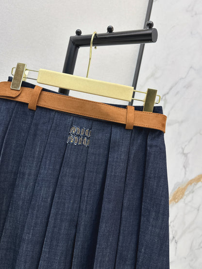 Denim Midi Skirt