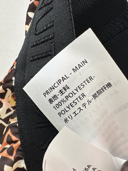 Elastic waist straight leg trousers