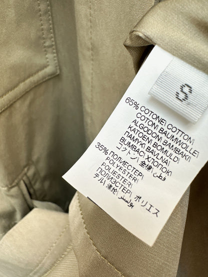 Drop-shoulder trench coat