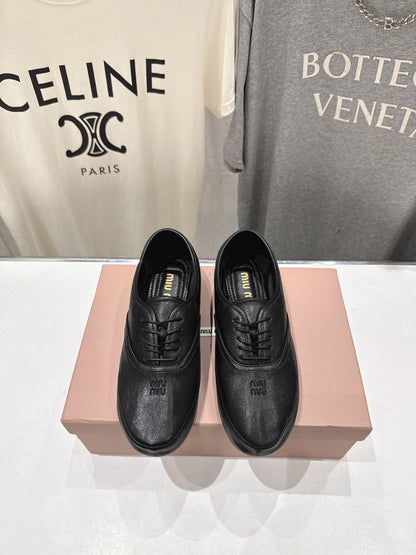 MiuMiu/26SS NEW French fairy style Mary Jane flat shoes