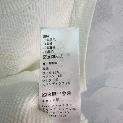celine/26SS NEW ribbed embroidered vest