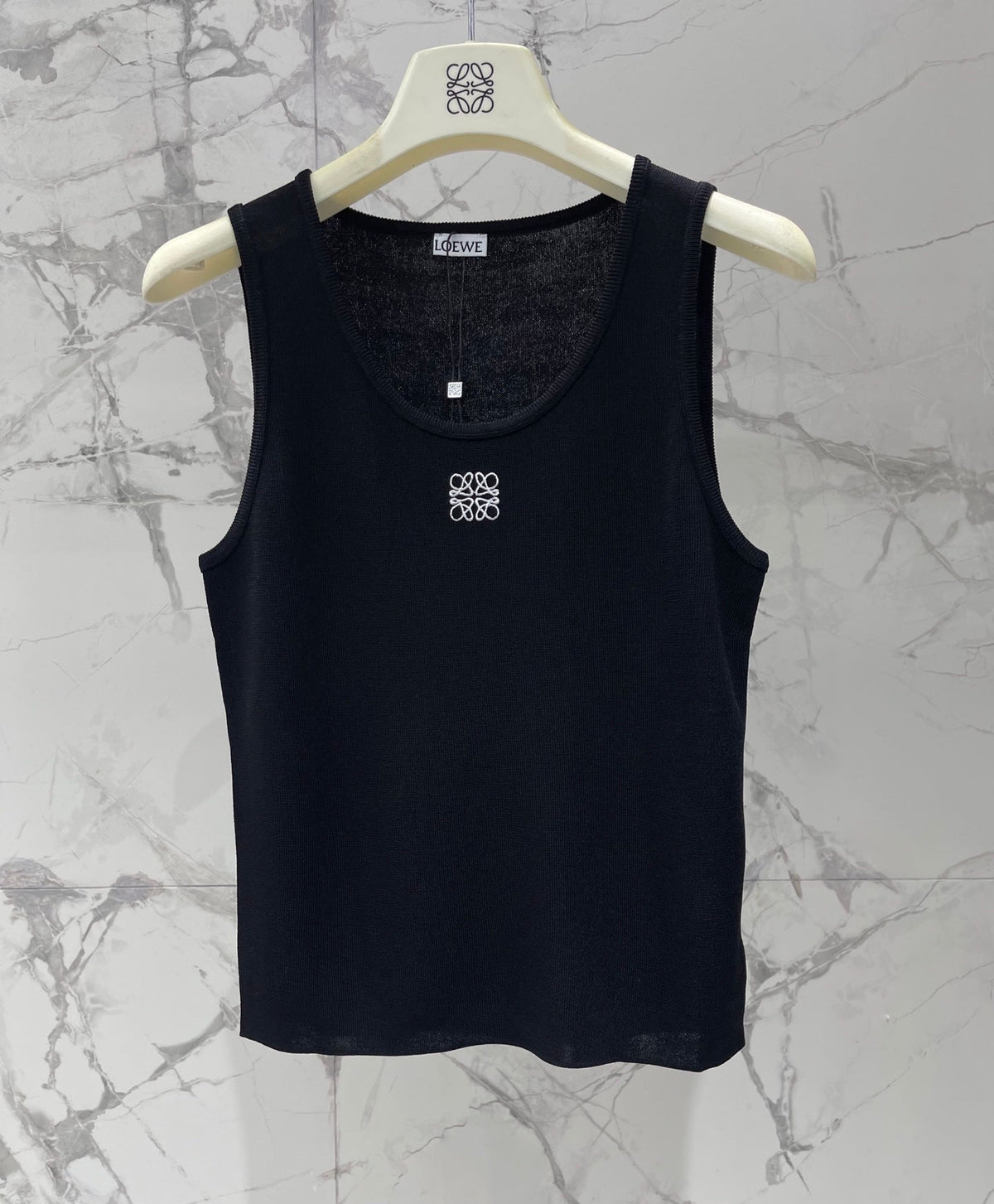 LOEWE/26SS NEW Embroidered knitted sleeveless vest
