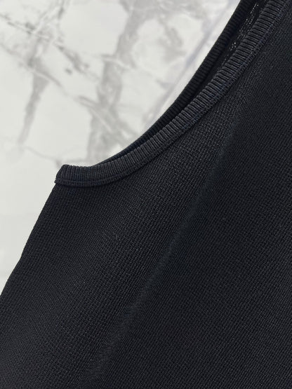LOEWE/26SS NEW Embroidered knitted sleeveless vest