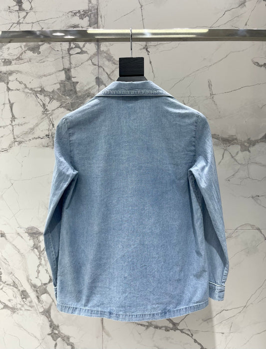 Yves Saint Laurent/🔥Highest Quality🔥26SS NEW Embroidered lapel shirt jacket