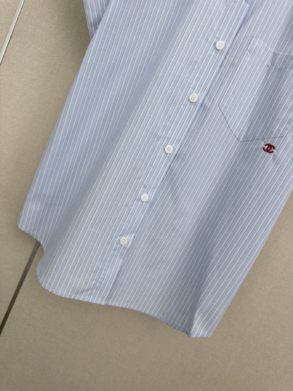 chanel/🔥Highest Quality🔥26SS NEW Lapel short-sleeved shirt