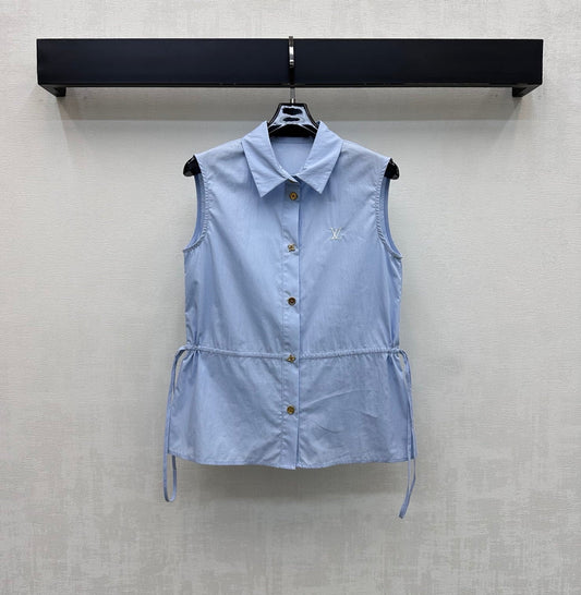 Louis Vuitton/26SS NEW Drawstring Sleeveless Shirt