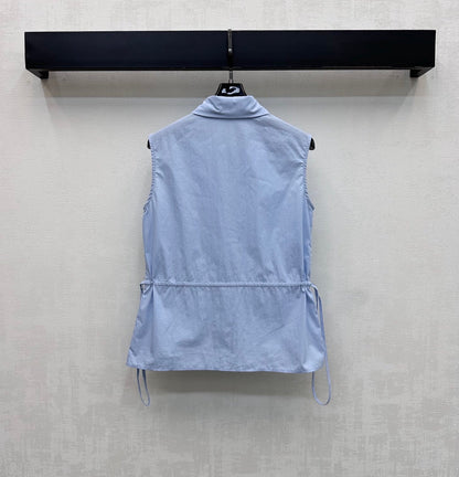 Louis Vuitton/26SS NEW Drawstring Sleeveless Shirt