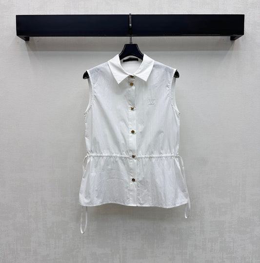 Louis Vuitton/26SS NEW Drawstring Sleeveless Shirt