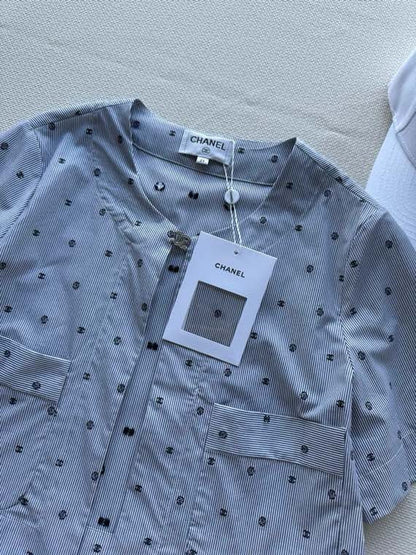 chanel/26SS NEW Jacquard Striped Cardigan