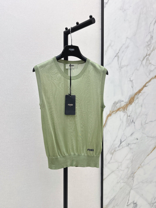 Fendi/26SS NEW Olive Green Sleeveless Vest