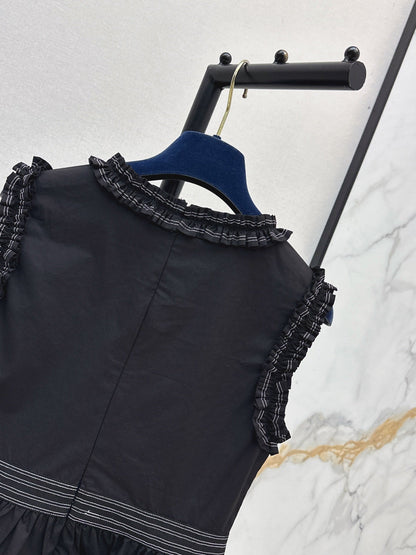 Louis Vuitton/26SS NEW Sleeveless Top with Ruffled Hem